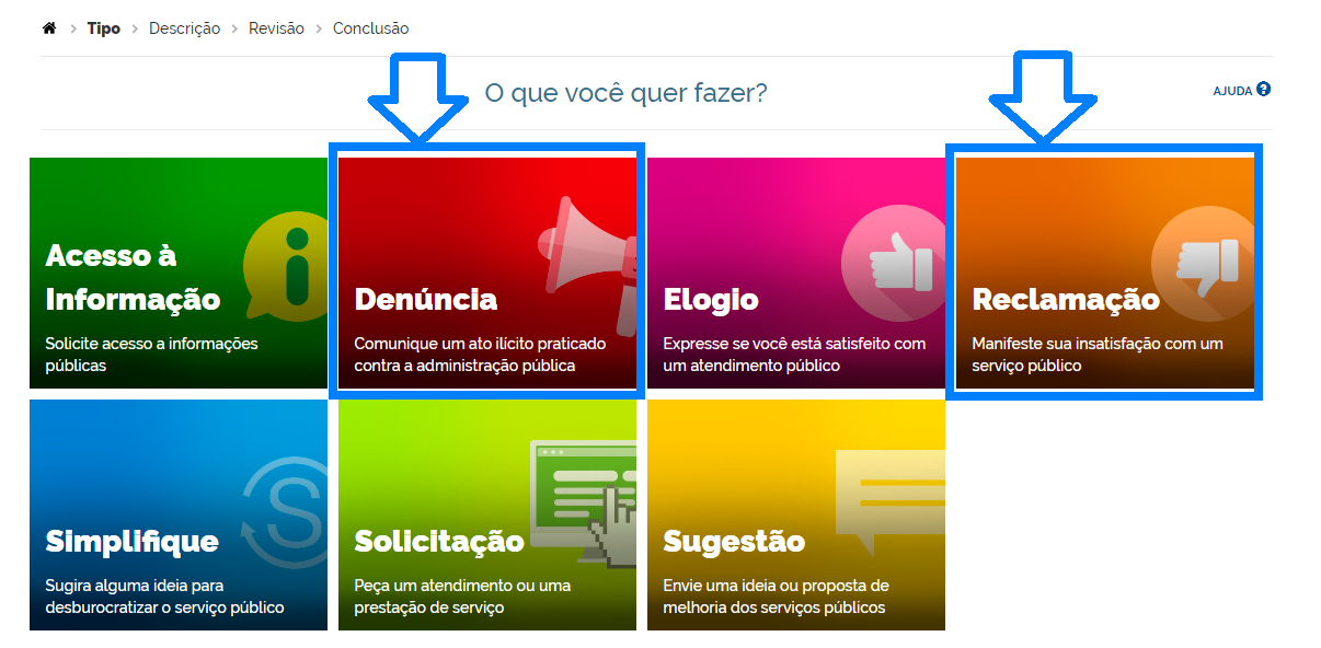 Escolher Denúncia
